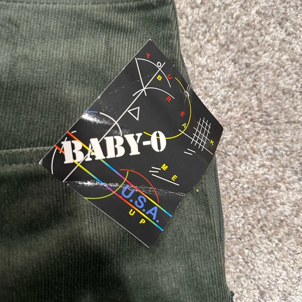 NWT Green Corduroy Skirt - Picture 2 of 10